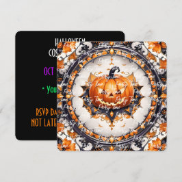 Trendy pompoen Halloween herfst Collectie Kaart