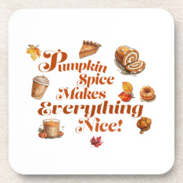 Trendy pompoenkruid maakt alles mooi bier onderzetter