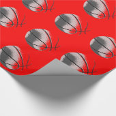 Trendy Pop Art Basketbal Cadeaupapier (Hoek)