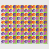 Trendy Pop Art Basketbal Cadeaupapier (Vlak)
