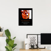 Trendy Pop Kunst Motivatie Leiderschap Leeuw Poste Poster (Thuiskantoor)