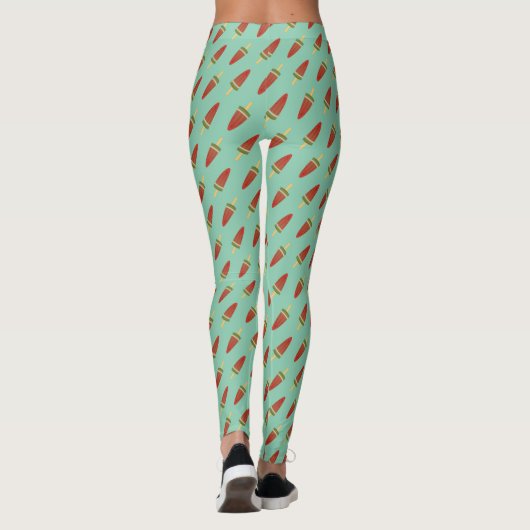 Trendy Popsicle Pattern Zomer Leggings (Achterkant)