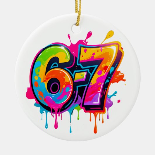 Trendy Populaire Tiener Meme IYKYK 6-7 67 Ornament (Voorkant)