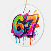 Trendy Popular Teen Meme IYKYK 6-7 67 Ornament (Links)