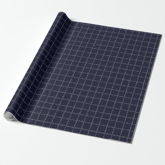 Trendy 'Positief' patroon, grid check. Cadeaupapier (Uitgerold)