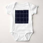 Trendy 'Positief' patroon, grid check. Romper (Voorkant)