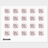 Trendy Positive Quote to Be Yourself Ronde Sticker (Vel)