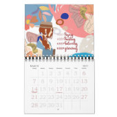 Trendy Positivity Motivatie Abstracte meisjes 2022 Kalender (Mar 2027)