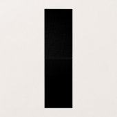 Trendy Premium Zijde Modern Monogram Gewone Zwarte Visitekaartje (Binnenkant ongevouwen)