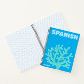 Trendy Preppy Blue Beach Notitieboek (Binnen)