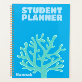 Trendy Preppy Blue Beach Planner