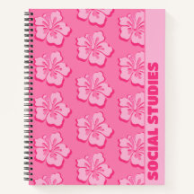 Trendy Preppy Tropische Bloemige Schoolvak 