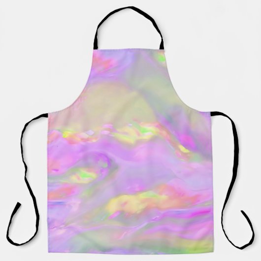 Trendy pretty colorful abstract waves schort (Voorkant)
