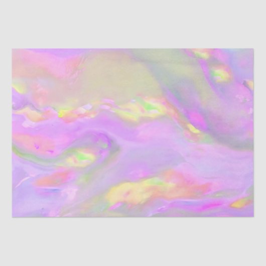 Trendy pretty colorful abstract waves tissuepapier (Voorkant)