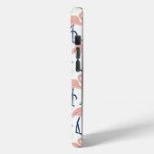 Trendy Princess Flamingo patroon Monogram Case-Mate iPhone Case (Achterkant / Links)