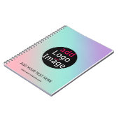 Trendy Professional Business Custom Gradient Notitieboek (Linkerzijde)