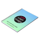 Trendy Professional Business Custom Gradient Notitieboek (Linkerzijde)
