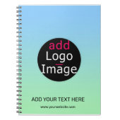 Trendy Professional Business Custom Gradient Notitieboek (Voorkant)