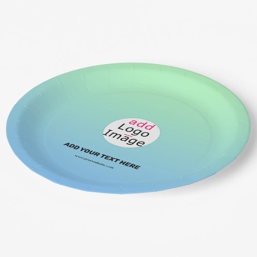 Trendy Professional Business Custom Gradient Papieren Bordje (Gekanteld)