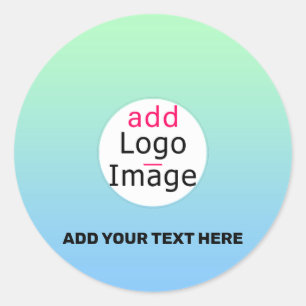 Trendy Professional Business Custom Gradient Ronde Sticker