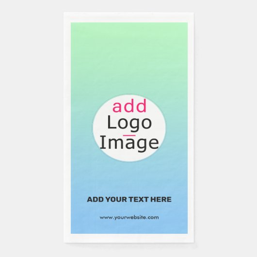 Trendy Professional Business Custom Gradient Servet (Voorkant)