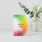 Trendy Professional Colorful Moderne Abstracte kun Visitekaartje (Staand voorkant)