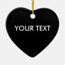 Trendy Professional Custom Merk Name Black Heart