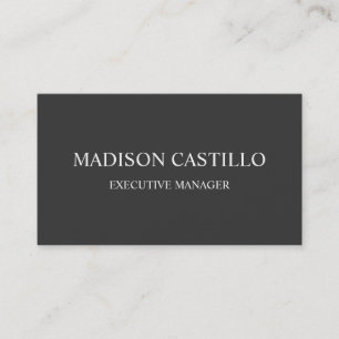 Trendy Professional Elegant Modern Gray Visitekaartje