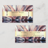 Trendy Professional Gold Stripe Abstract Visitekaartje (Voorkant / Achterkant)