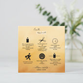 Trendy Professional Oranje Terracotta Candle Care Bedankkaart (Staand voorkant)