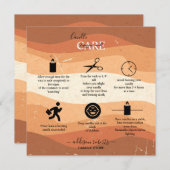 Trendy Professional Oranje Terracotta Candle Care Bedankkaart (Voorkant / Achterkant)