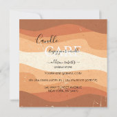 Trendy Professional Oranje Terracotta Candle Care Bedankkaart (Achterkant)