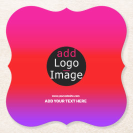 Trendy Professional Party  Magenta Kartonnen Onderzetters