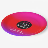 Trendy Professional Party Magenta Papieren Bordje (Gekanteld)