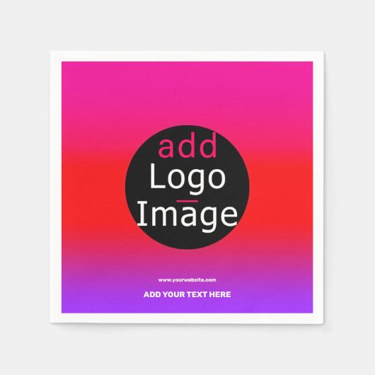 Trendy Professional Party  Magenta Servet (Voorkant)