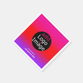 Trendy Professional Party  Magenta Servet (Hoek)