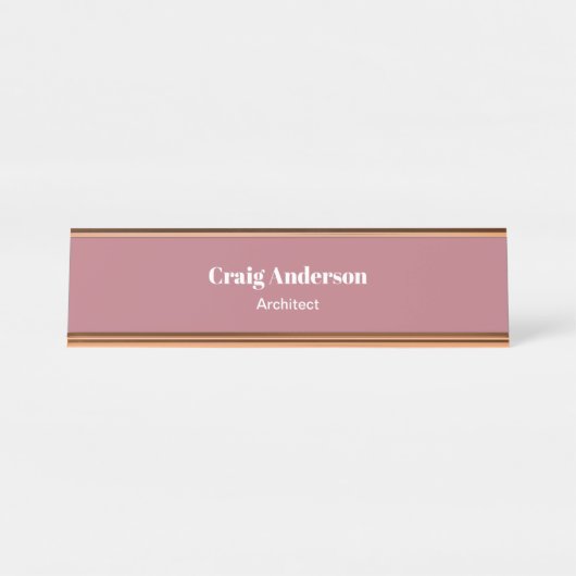 Trendy Professional Plain Modern Elegant Bureau Naambordje (Voorkant)