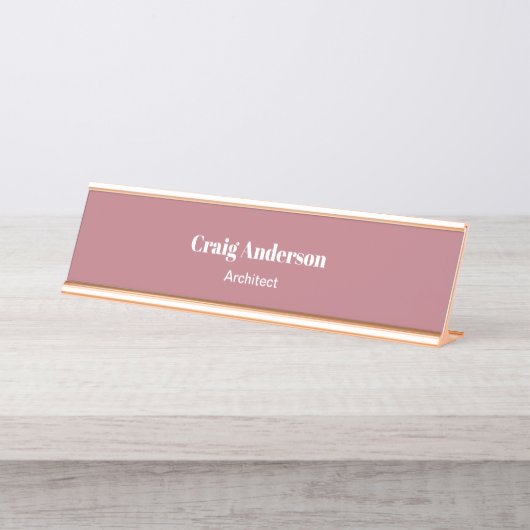 Trendy Professional Plain Modern Elegant Bureau Naambordje (Voorkant)