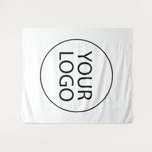 Trendy professioneel maatwerk bedrijfslogo zakelij wandkleed (Voorkant (horizontaal))