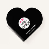 Trendy professioneel modern aanpasbaar merk  notitieboek (Voorkant)