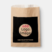 Trendy professioneel modern bedrijfsmerk bedankzakje (Voorkant)