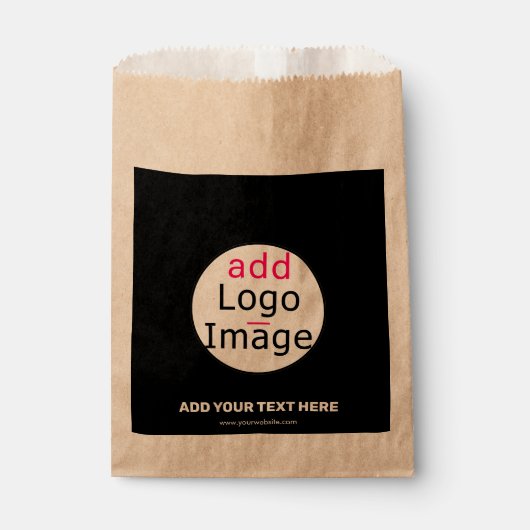 Trendy professioneel modern bedrijfsmerk bedankzakje (Voorkant)