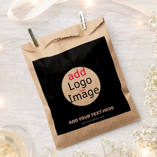 Trendy professioneel modern bedrijfsmerk bedankzakje (Geknipt)