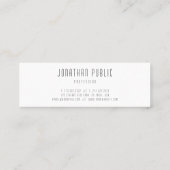 Trendy Professioneel Moderne Eenvoudige Sjabloon C Mini Visitekaartje (Achterkant)