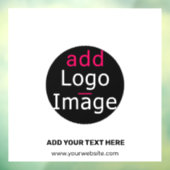 Trendy professioneel zakelijk aanpasbaar logo   raamsticker (Vel 3)