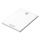 Trendy professionele advocaat notitieblok (Linkerzijde)