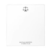 Trendy professionele advocaat notitieblok (Voorkant)