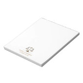 Trendy professionele advocaat notitieblok (Linkerzijde)