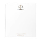 Trendy professionele advocaat notitieblok (Voorkant)