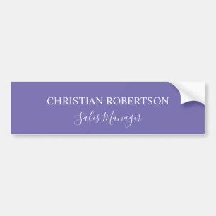 Trendy Professionele Chic Periwinkle Kleur Modern Bumpersticker